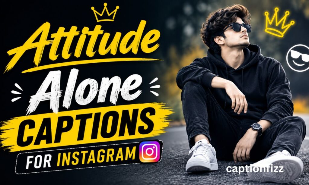 Attitude Alone Captions For Instagram 🦾