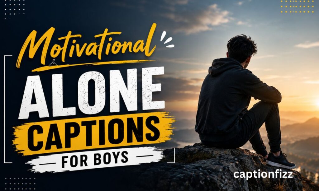 Motivational Alone Captions for Boys