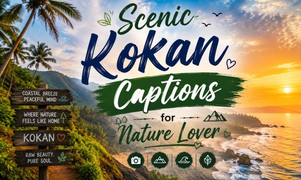 Scenic Kokan Captions for Nature Lovers