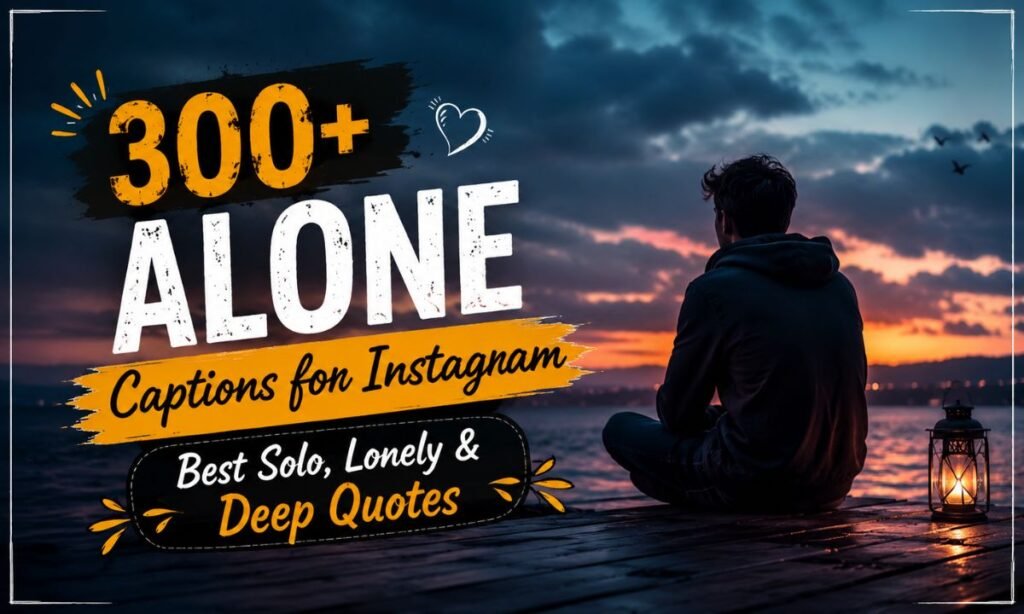 300+ Alone Captions for Instagram Best Solo, Lonely & Deep Quotes