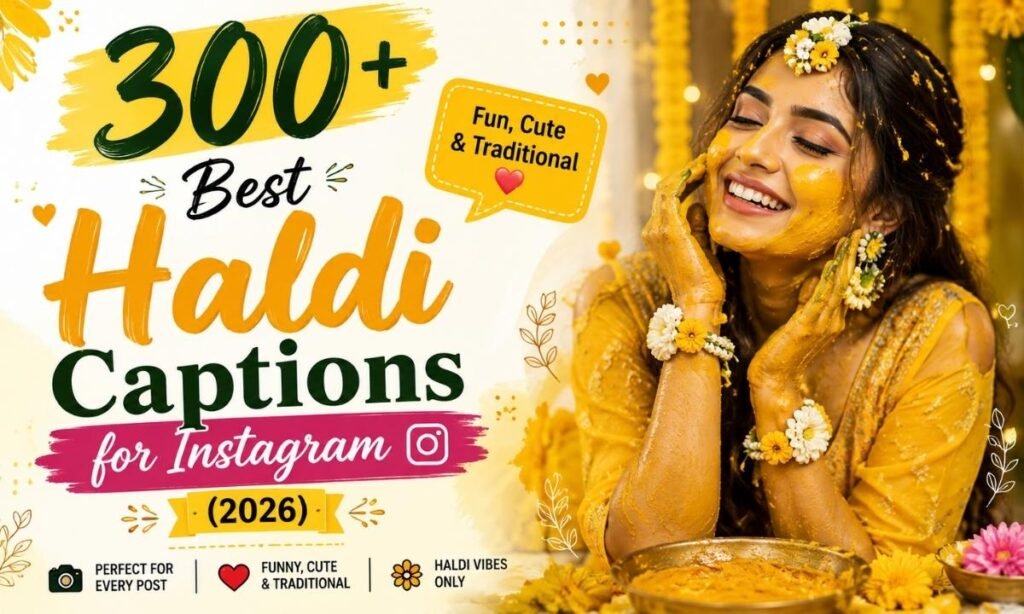 300+ Best Haldi Captions for Instagram (2026) Fun, Cute & Traditional