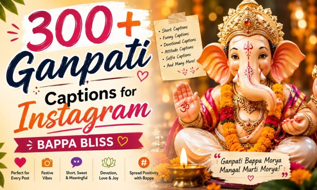 300+ Ganpati Captions for Instagram Bappa Bliss (1)