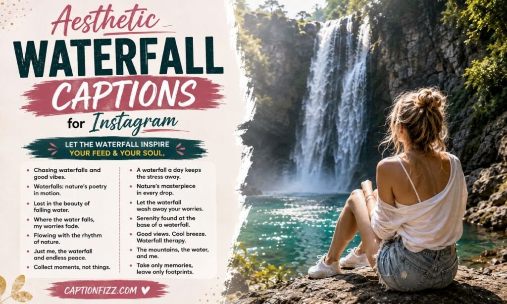 Aesthetic Waterfall Captions for Instagram 🎨