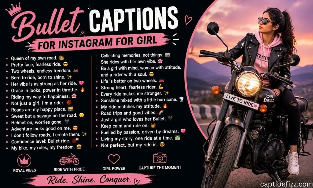 Bullet Captions for Instagram for Girl