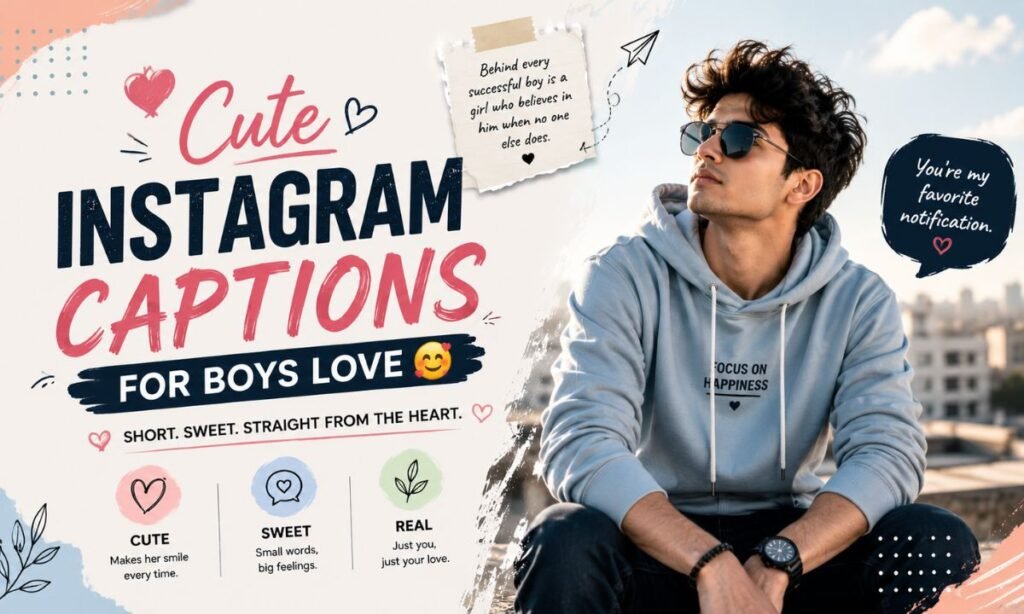 Cute Instagram Captions for Boys Love