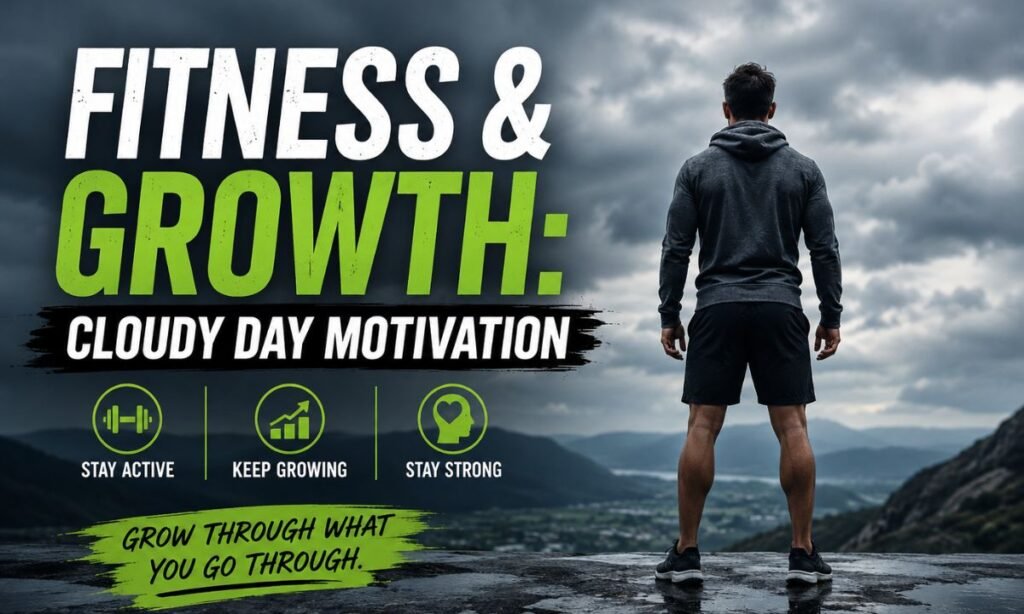 Fitness & Growth: Cloudy Day Motivation🏋️