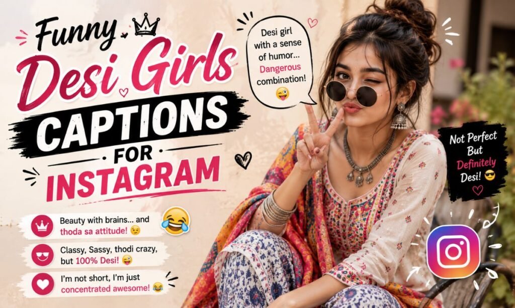 Funny Desi Girls Captions for Instagram