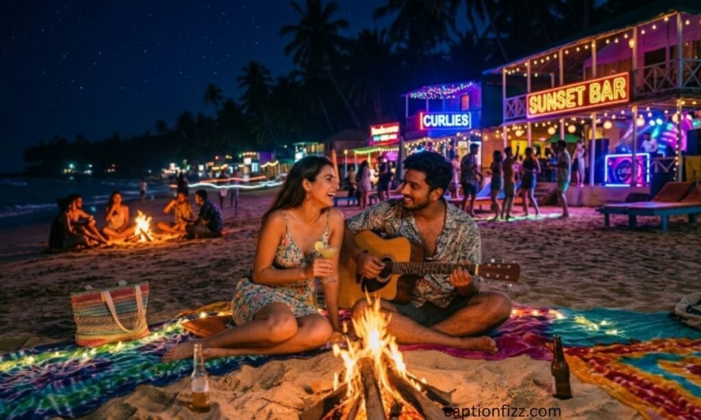 Goa Nightlife Captions