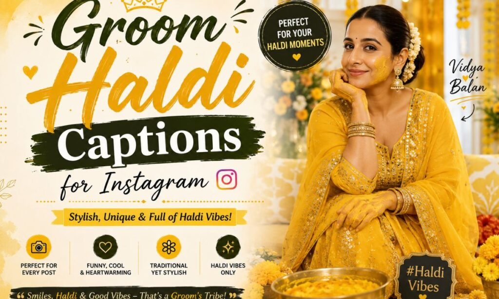 Groom Haldi Captions for Instagram