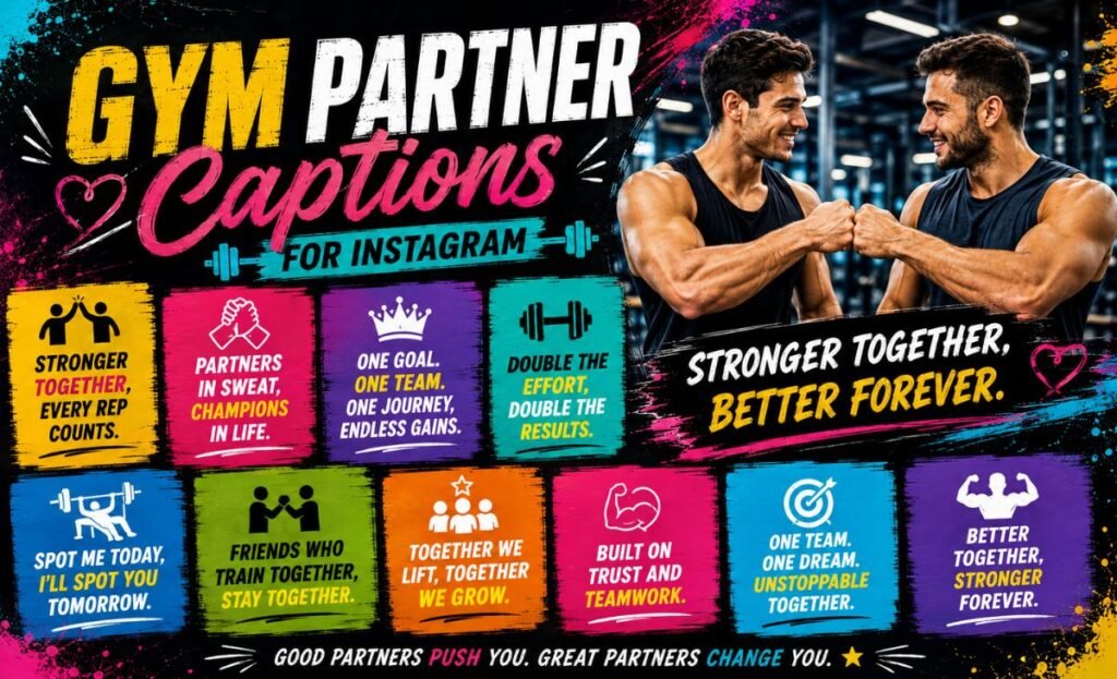 Gym Partner Captions for Instagram