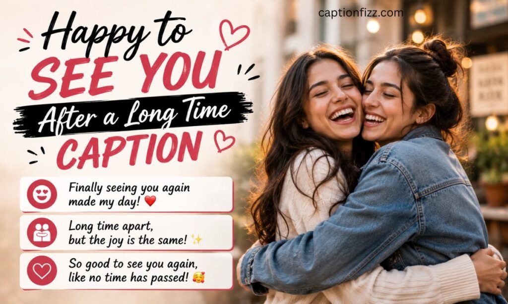 Happy to See You After a Long Time Caption