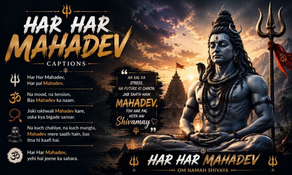 Har Har Mahadev Captions
