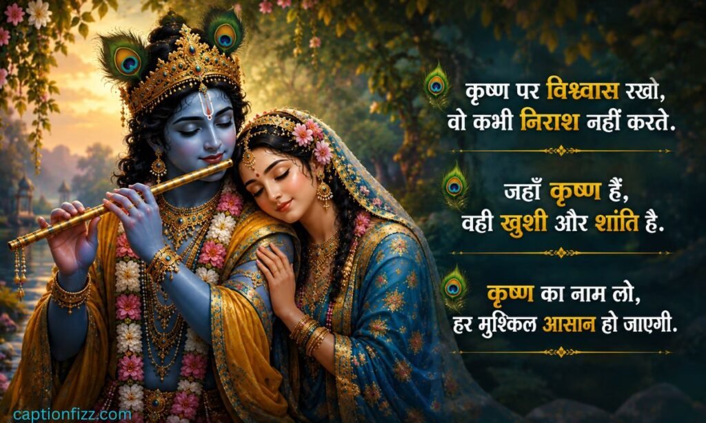 Krishna Caption for Instagram in Hindi