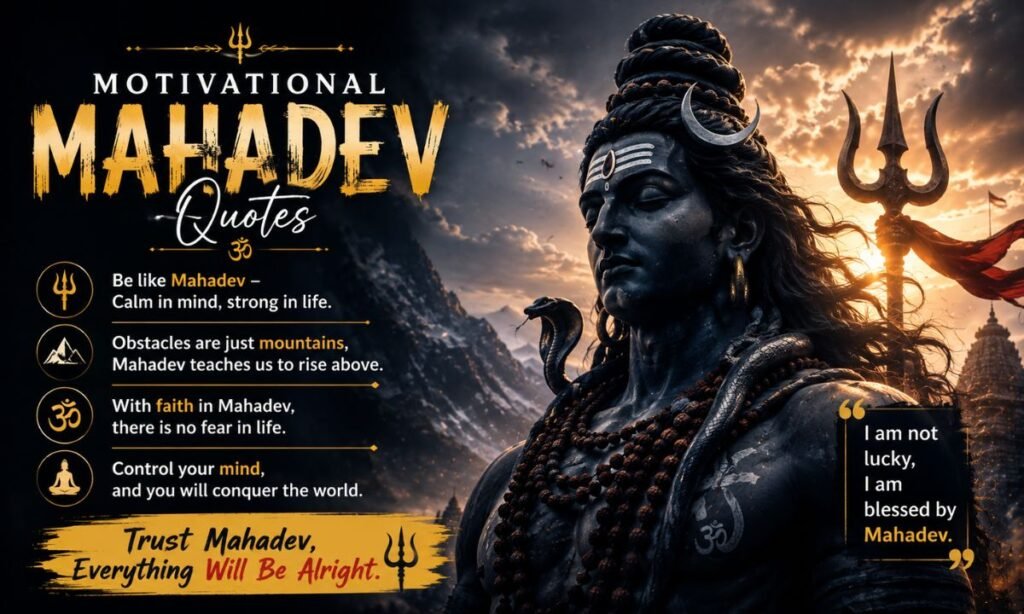 Motivational Mahadev Quotes