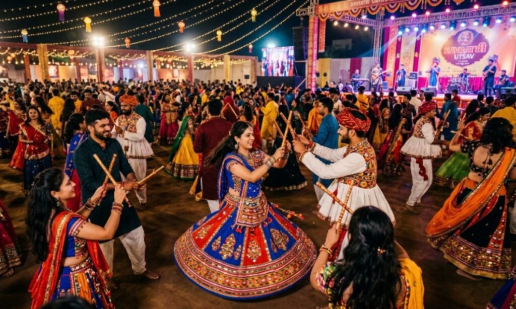 Navratri Garba & Dandiya Vibes Caption