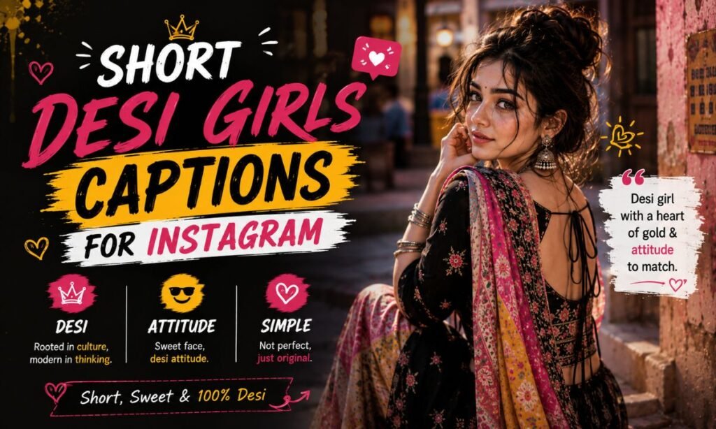 Short Desi Girls Captions for Instagram 