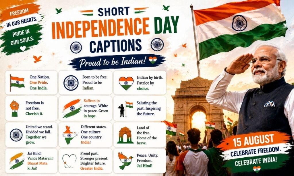 Short Independence Day Captions