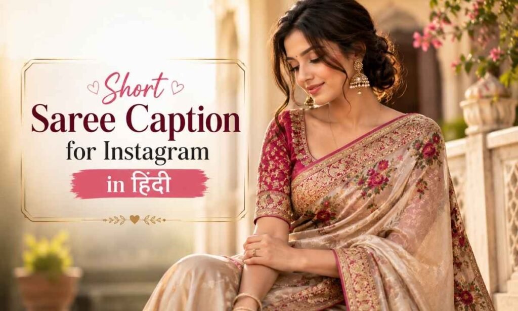 Short Saree Caption for Instagram in Hindi