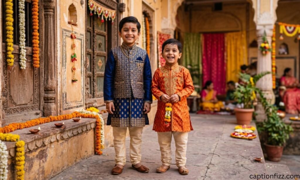 Traditional Look Captions for Instagram for Boys