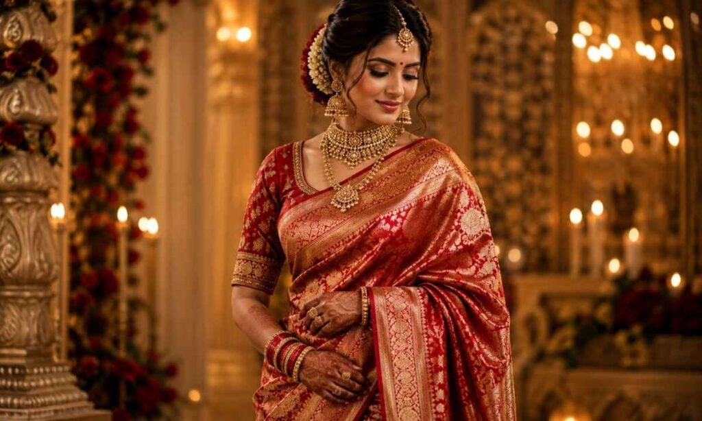 Wedding/Bridal Saree Caption for Instagram in Hindi