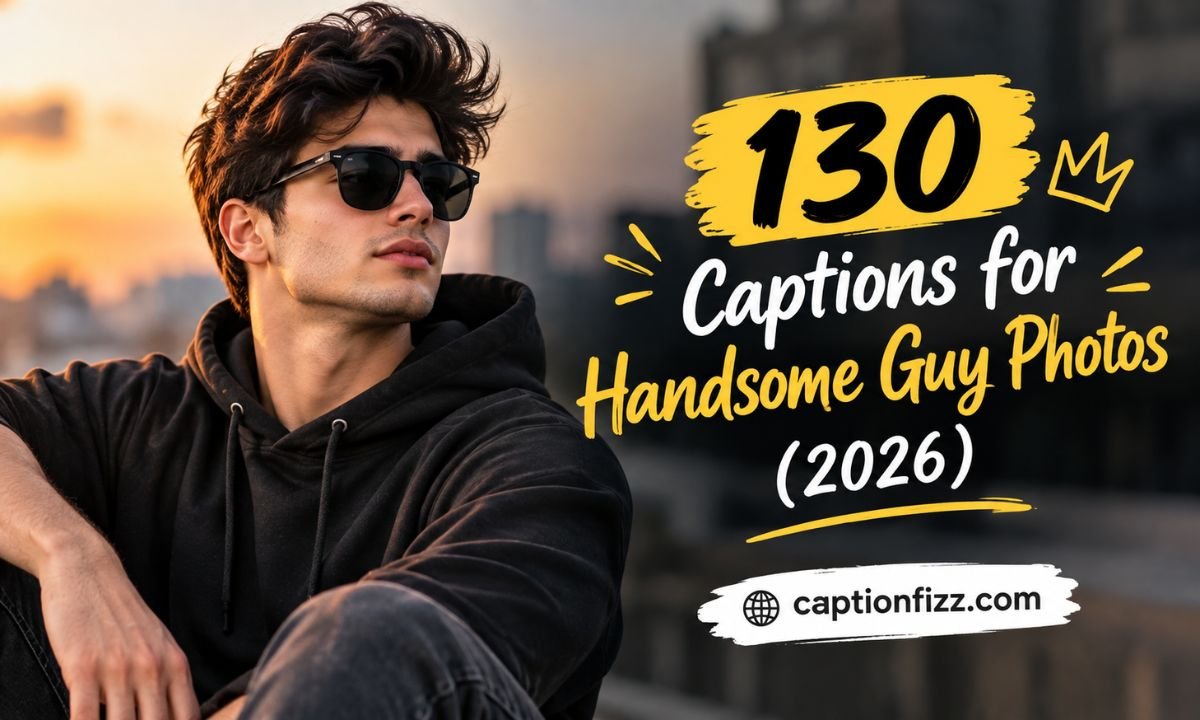130 Captions for Handsome Guy Photos (2026)