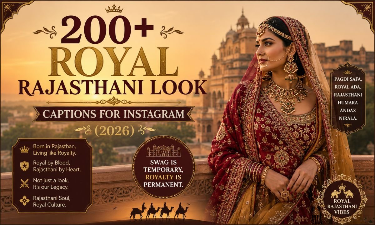 200+ Royal Rajasthani Look Captions for Instagram (2026)