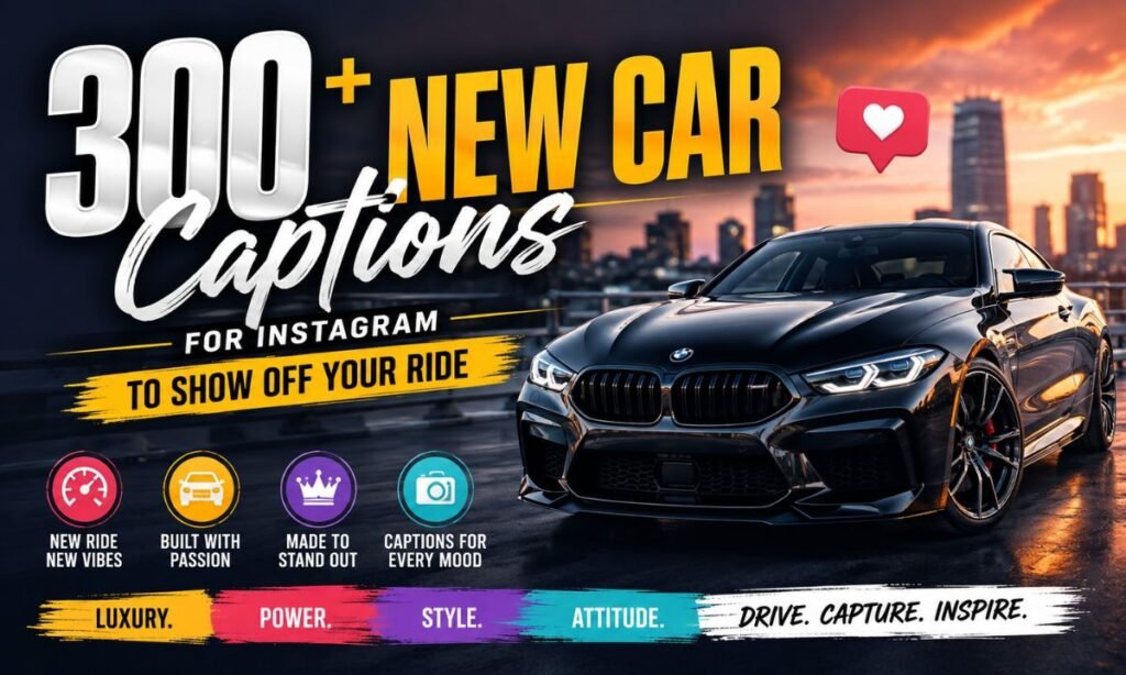 300+ New Car Captions for Instagram to Show Off Your Ride