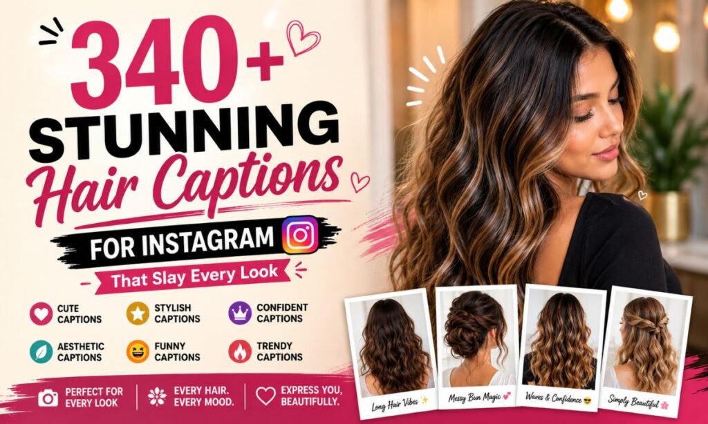 340+ Stunning Hair Captions for Instagram That Slay Every Look