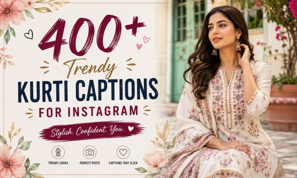 _400+ Trendy Kurti Captions for Instagram
