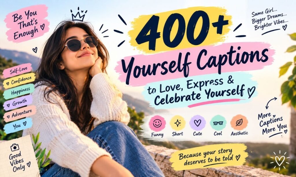 400+ Yourself Captions to Love, Express & Celebrate Yourself