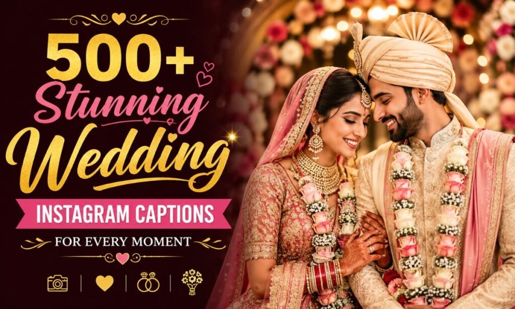 500+ Stunning Wedding Instagram Captions for Every Moment