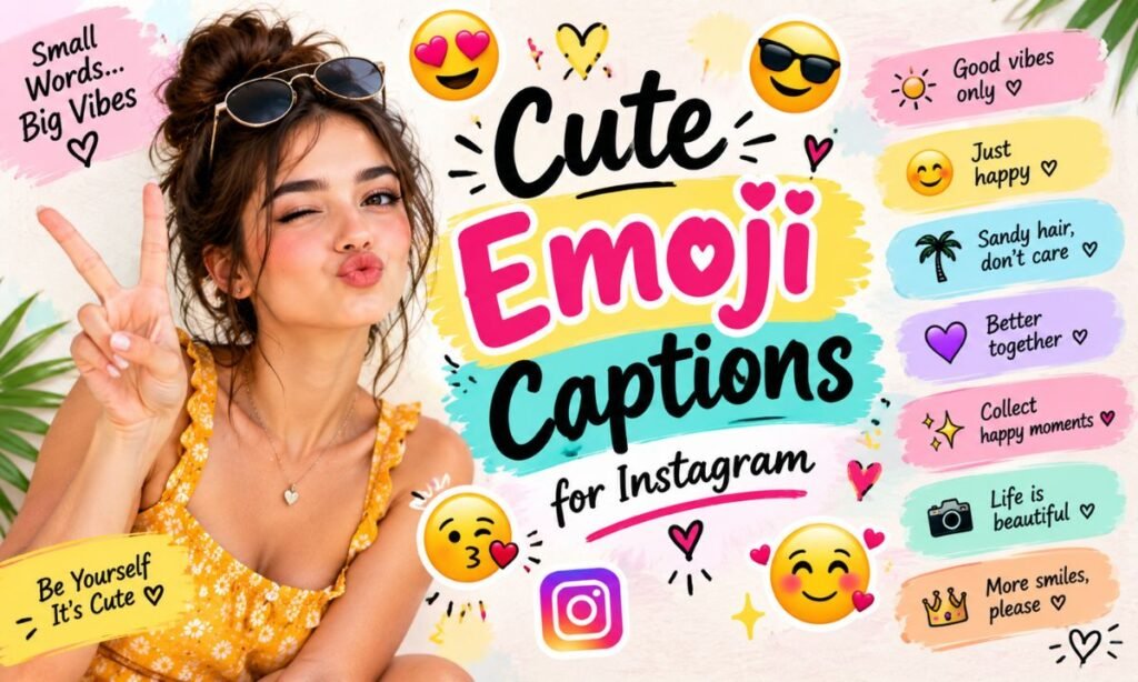 Cute Emoji Captions for Instagram