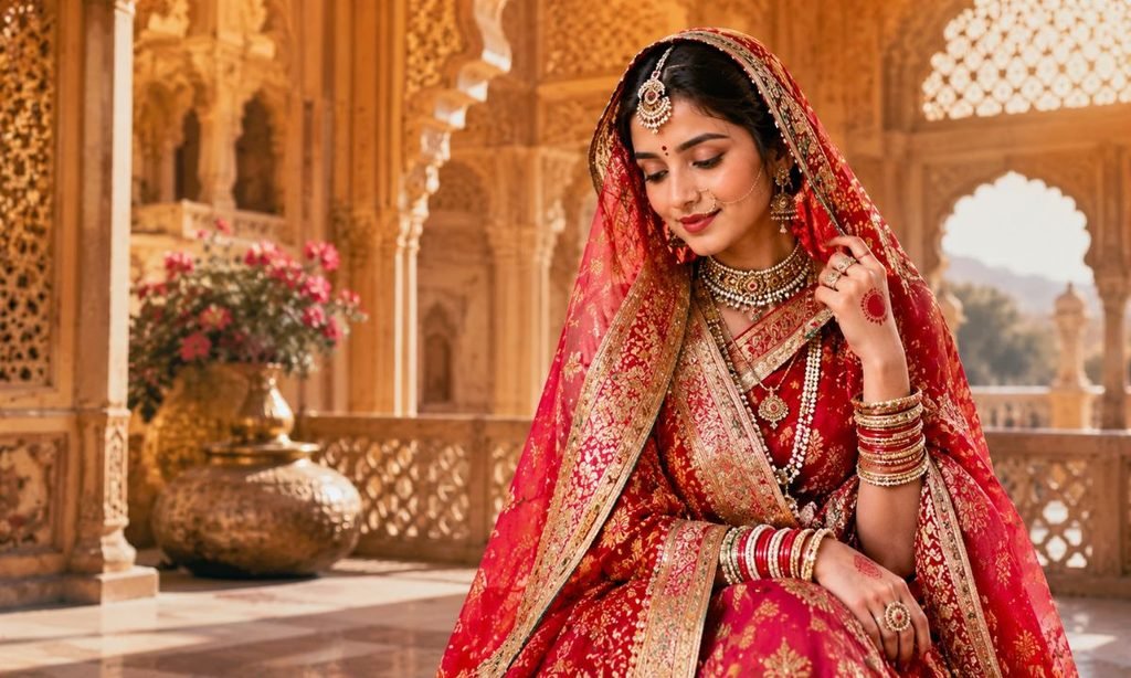 Traditional Rajputi Look Captions