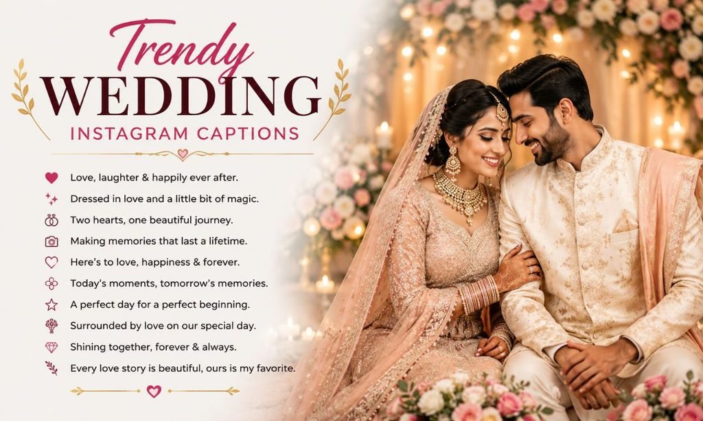 Trendy Wedding Instagram Captions