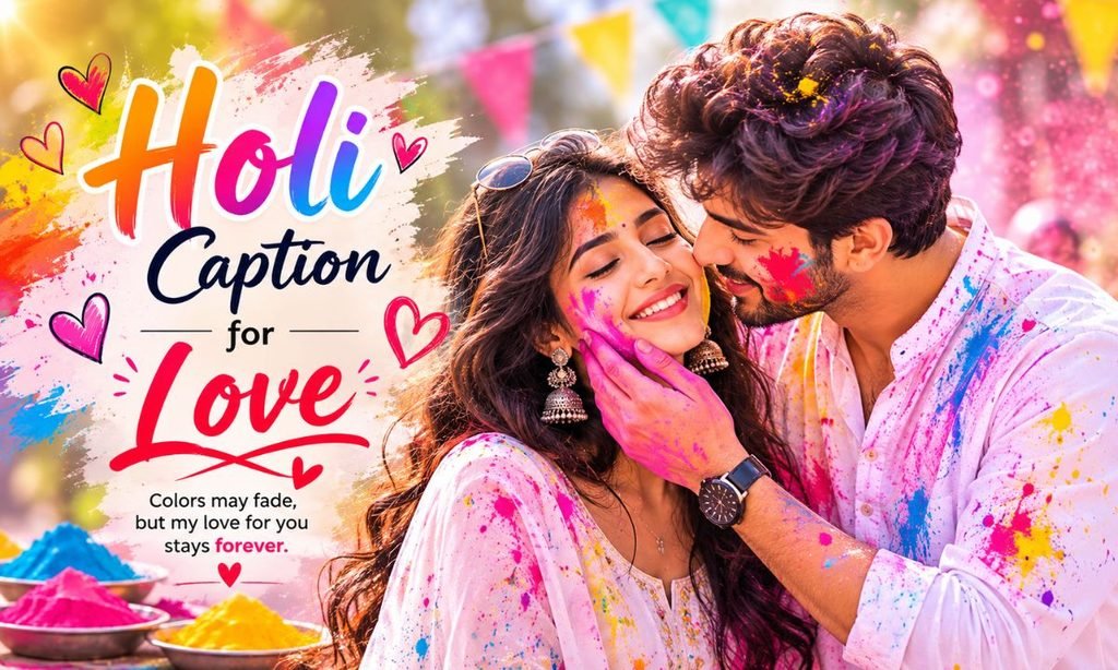 💖 Holi Caption for Love