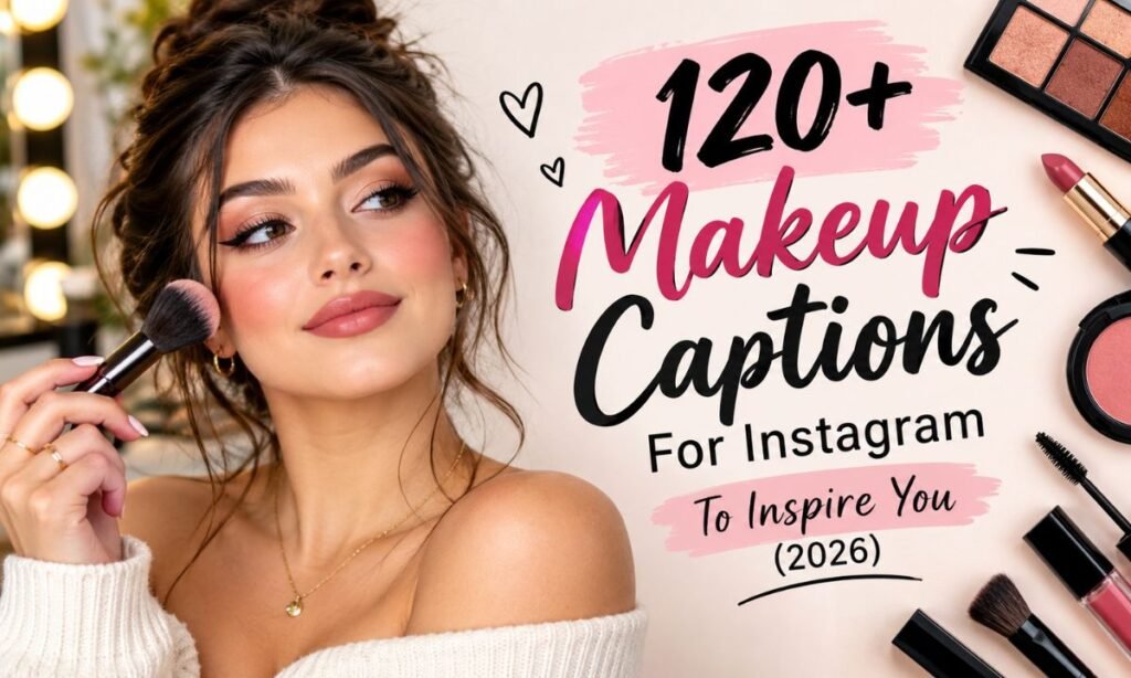 120+ Makeup Captions For Instagram To Inspire You(2026)