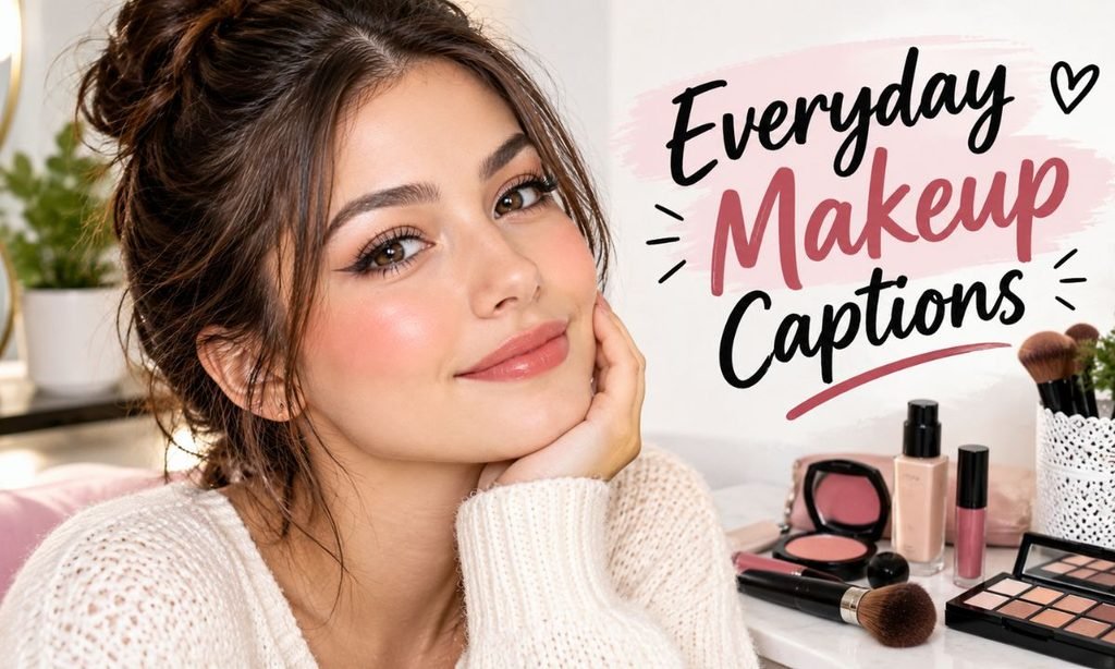 Everyday Makeup Captions